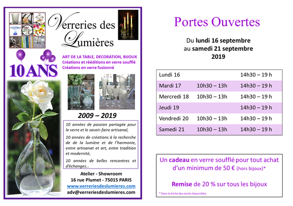 10 Ans - Portes ouvertes